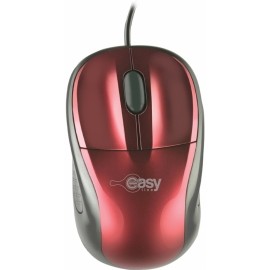 Mouse Perfect Choice Óptico Easy Line 993315, Alámbrico, USB, 1000DPI, Rojo