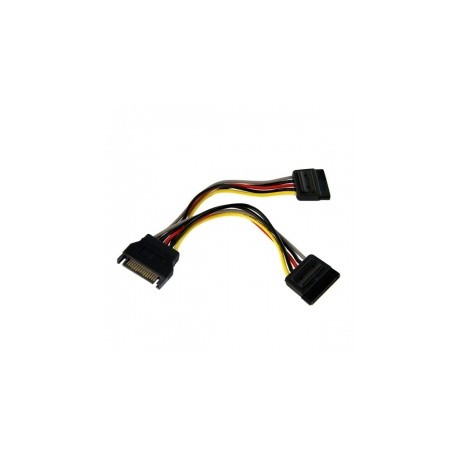 StarTech.com Cable Adaptador Bifurcador Divisor de Alimentación SATA, 15cm, 2x Hembra