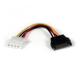 StarTech.com Cable Adaptador de Alimentación SATA a LP4, 15cm