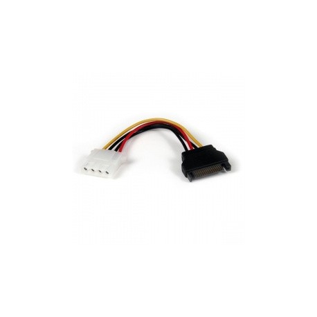 StarTech.com Cable Adaptador de Alimentación SATA a LP4, 15cm