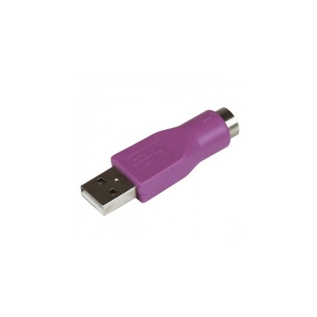 Startech.com Adaptador de Teclado PS2 Hembra - USB Macho, Morado