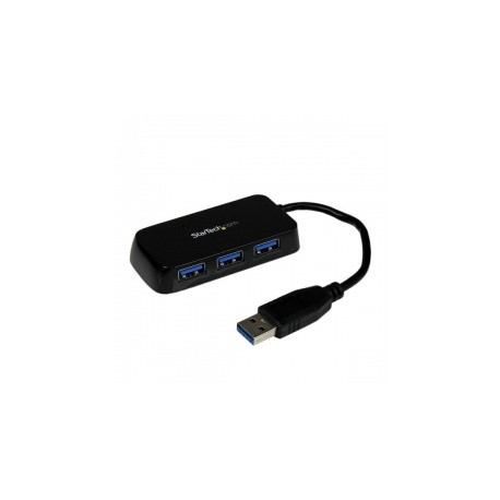 StarTech.com Hub USB 3.0, 4 Puertos, 5000 Mbits, 15cm, Negro