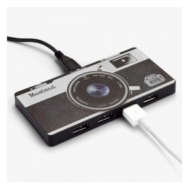 Mustard Hub USB 2.0 Camera, 4 Puertos, 480 Mbit/s, Multicolor