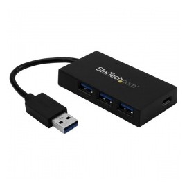 StarTech.com Hub USB 3.0 de 4 Puertos, 5000 Mbits, Negro