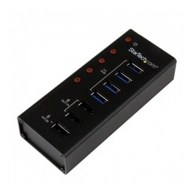 Startech.com Hub ST4300U3C3, 3x USB 2.0, 4x USB 3.0, 5000 Mbits, Negro