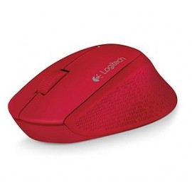 Mouse Logitech Óptico M280, Inalámbrico, 1000DPI, USB, Rojo