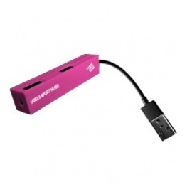 Data Components Hub USB 2.0, 4 Puertos, Rosa