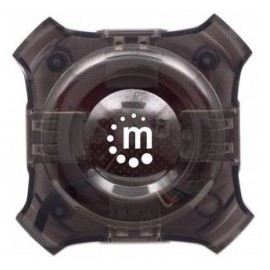 Manhattan Hub USB 1.1, 4 Puertos, 12 Mbits, Negro Transparente