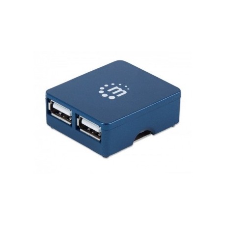 Manhattan Micro Hub USB 2.0, 4 Puertos, 480 Mbit/s