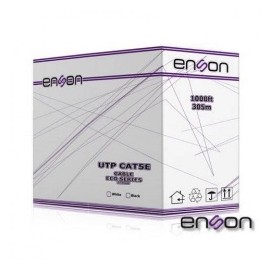 Enson Bobina de Cable UTP Eco Cat5e, 305 Metros, Blanco