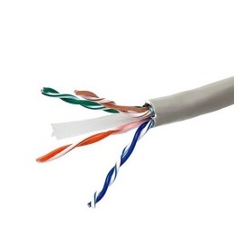 Ghia Bobina de Cable Cat6 UTP 4 Pares, 305 Metros, Gris