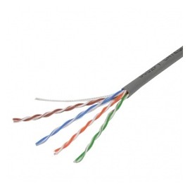 Ghia Bobina de Cable Cat5e UTP 4 Pares, 305 Metros, Gris