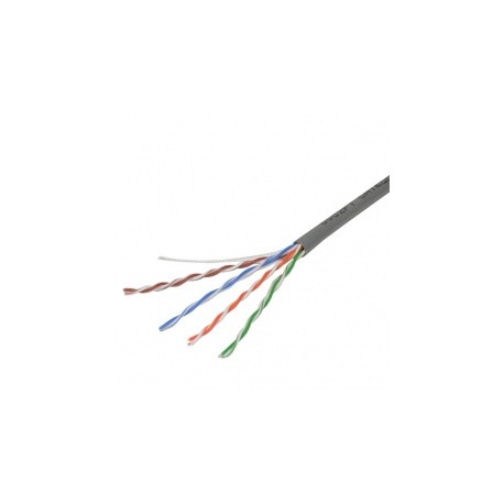 Ghia Bobina de Cable Cat5e UTP 4 Pares, 305 Metros, Gris