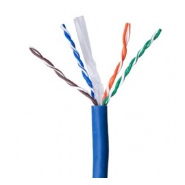 Ghia Bobina de Cable Cat6 UTP 4 Pares, 305 Metros, Azul