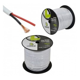 Logico Bobina de Cable para Audio, 152 Metros, Blanco