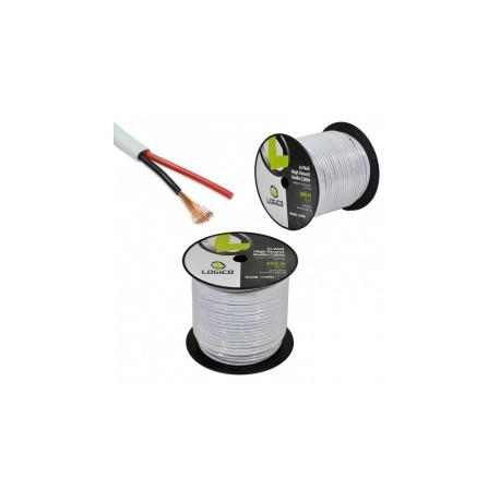 Logico Bobina de Cable para Audio, 152 Metros, Blanco