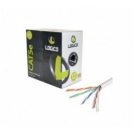 Logico Bobina de Cable Cat5e UTP, 308 Metros, Blanco