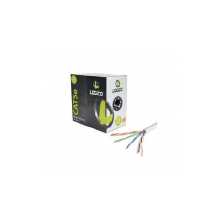 Logico Bobina de Cable Cat5e UTP, 308 Metros, Blanco