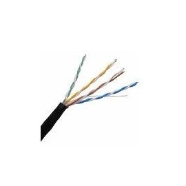 Enson Bobina de Cable Cat5e UTP Serie Eco, 100 Metros, Negro