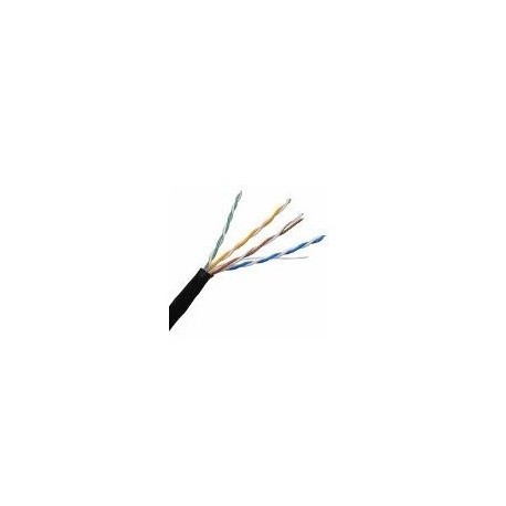 Enson Bobina de Cable Cat5e UTP Serie Eco, 100 Metros, Negro