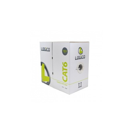 Logico Bobina de Cable Cat6 UTP C6EU2602, 305 Metros, Blanco