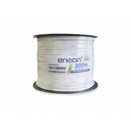 Enson Bobina de Cable Multifilar, 305 Metros, Blanco