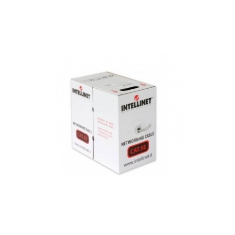 Intellinet Bobina de Cable Cat5e UTP, 100 Metros, Gris