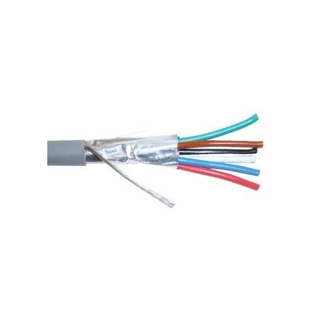 Belden Bobina de Cable de Seguridad, Riser CMR, 300 Metros, Gris