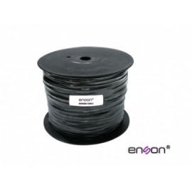 Enson Bobina de Cable RG6 Siamés, 305 Metros, Negro