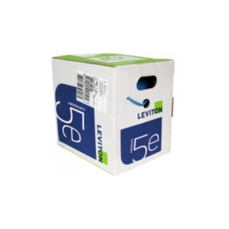 Leviton Bobina de Cable Cat5e UTP, 305 Metros, Azul