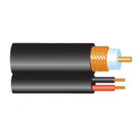 Condumex Bobina de Cable RG59 Macho - RG59 Macho, 305 Metros, Blanco