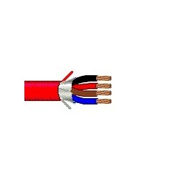 Belden Bobina de Cable para Alarma de Incendios, 305 Metros, Rojo