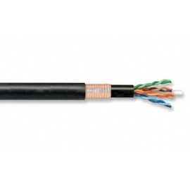 Superior Essex Cable BBDGe FTP Cat5e con Gel Exterior 4x2/24 Blindada Cobre, 305 Metros, Negro