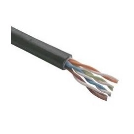 Superior Essex Bobina de Cable Cat6 UTP Macho - Macho, 305 Metros, Negro