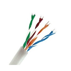 GVS Security Bobina de Cable Cat5e UTP, 305 Metros, Gris