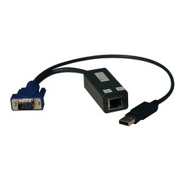 Tripp Lite Cable KVM RJ45 Macho - HD15/USB A Hembra, Negro - 8 Piezas