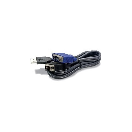 Trendnet Cable Switch KVM TK-CU06, USB 1.1 Type A - VGA SVGA, 1.8 Metros