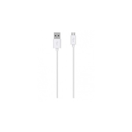 Belkin Cable USB A Macho - Micro-USB B Macho, 1.2 Metros, Blanco