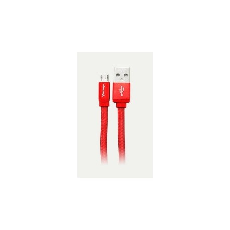 Vorago Cable USB 2.0 A Macho - micro USB B Macho, 1 Metro, Rojo