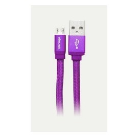 Vorago Cable USB 2.0 A Macho - micro USB B Macho, 1 Metro, Morado