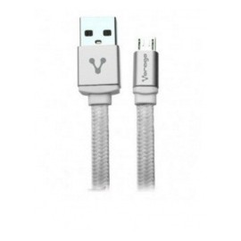 Vorago Cable USB 2.0 A Macho - micro USB B Macho, 1 Metro, Blanco