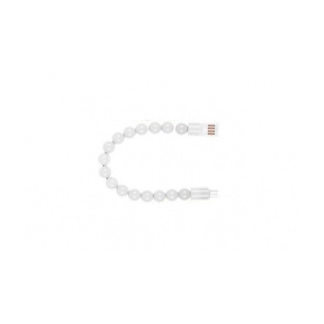 LevyDal Cable USB A Macho - Micro-USB B Macho, 10cm, Blanco