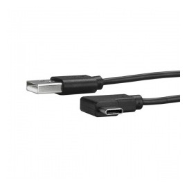 StarTech.com Cable USB A Macho - USB C Macho en Ángulo a la Derecha, 1 Metro, Negro