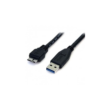 StarTech.com Cable USB 3.0 Super Speed, USB A Macho - micro USB B Macho, 50cm, Negro