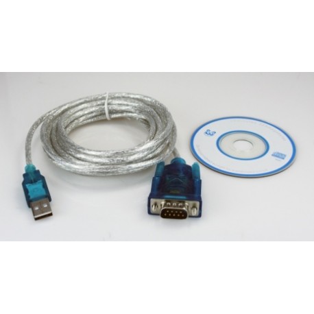 Xtech Cable USB 2.0 - Serial DB9, 3 Metros, Transparente