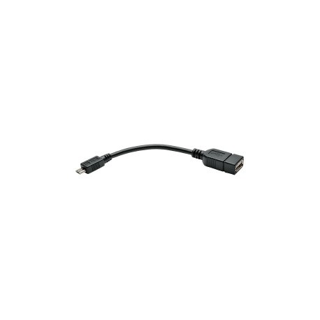 Tripp Lite Cable Micro-USB B Macho - USB A Hembra, 15cm, Negro