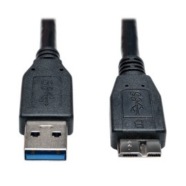 Tripp Lite Cable USB A Macho - Micro-USB B Macho, 30cm, Negro