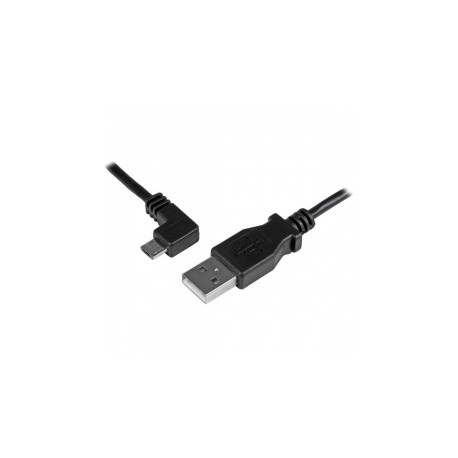 StarTech.com Cable micro USB con Ángulo Izquierdo, 2 Metros, Negro