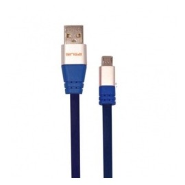 Ginga Cable USB A Macho - Micro-USB B Macho, 1 Metro, Azul