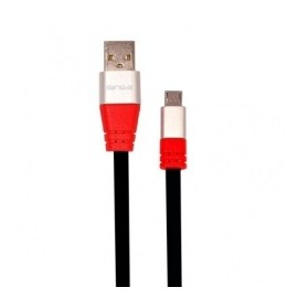 Ginga Cable USB A Macho - Micro-USB B Macho, 1 Metro, NegroRojo